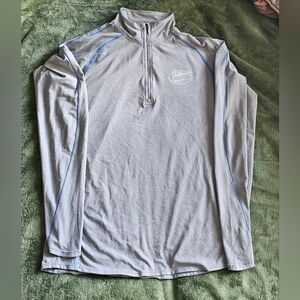 Florida Gators Gray Quarter-Zip Pullover with Blue Accents